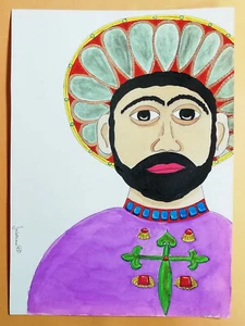 09435 Acquerello - Atmosfere del Corno d'Africa - Uomo - Picture 1 of 3