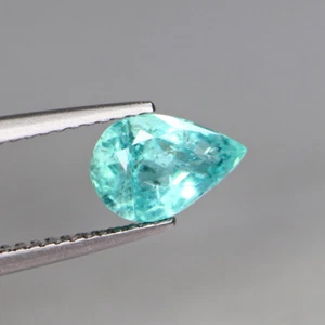 1.45 Cts 8.9 x 6 Pear Blue Natural Apatite Brazil, Unheated Only - Picture 1 of 5