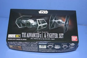STAR WARS TIE ADVANCED x1 y JUEGO DE LUCHADOR BANDAI JAPÓN 2017 - Imagen 1 de 5