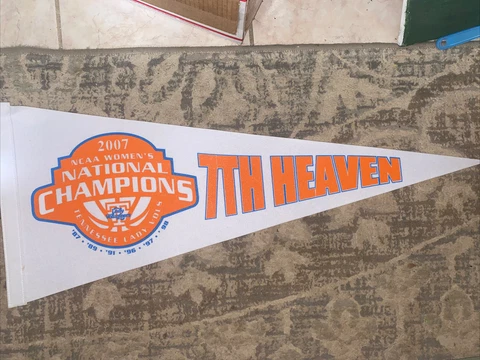 2007 NCAA National Champions Tennessee Lady Vols 7th Heaven Pennant Cover
