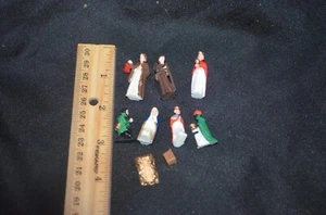 Miniature Nativity Set 9 pc Loose out of pack - Picture 1 of 5