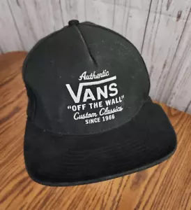 Cappello Vans ""Off The Wall"" nero cappello a sfera snapback originale dal 1966 🙂 - Foto 1 di 12