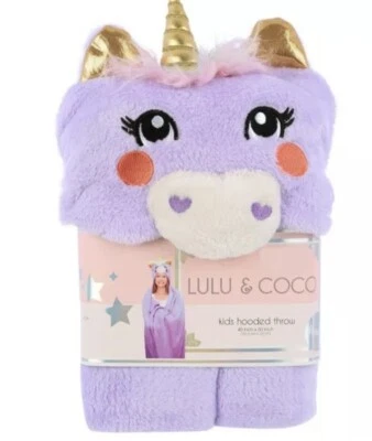 Lulu & Coco Kids Hooded Throw Blanket Unicorn - Image 1 of 3