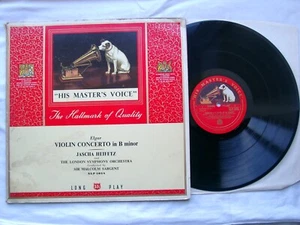 ALP1014 RG - Elgar Violin Concerto - Heifetz LP - 1950's UK -  LISTEN MP3 - Picture 1 of 6
