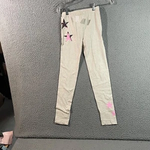 Gap Legging Youth Extra Large White Girls PJ Pants Stars Embroidered Pant 23x27 - Picture 1 of 16