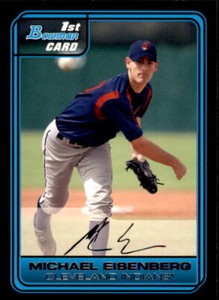 2006  Bowman Draft Picks & Prospects Draft Picks #DP54 Michael Eisenberg Indians