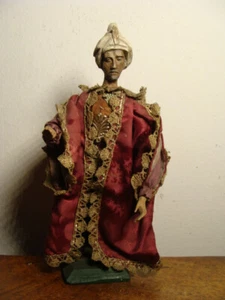 Uralte Barock Kirche Krippe Figur Orientale Holz Ornat geschnitzt 18./19.Jh. - Zdjęcie 1 z 1