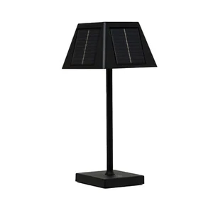 PYRAMIDEA Lampada a LED da Tavolo con Pannello Solare Colore Nero LPS10B - Foto 1 di 7