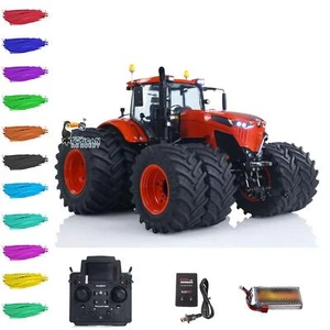 Double Wheel 90% Metal LESU 4x4 1/14 RC Hydraulic Tractor AOUE 1050 Farm Truck - Picture 1 of 24