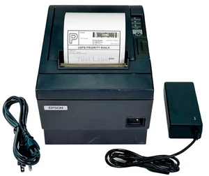 GETESTET Epson TM-T88IIIP POS Bondrucker USB DEFEKT SEITENDECKEL SIEHE FOTO - Bild 1 von 12