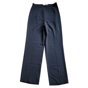 MaxMara High Rise Relaxed Fit Wide Leg Wool Crepe Business Casual Pants 26 - Picture 1 of 11