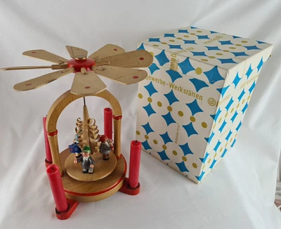 Vintage! Expertic Pyramide mit Figuren im org. Karton Erzgebirge DDR - Bild 1 von 4