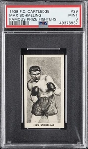 1938 F.C. CARTLEDGE FAMOUS PRIZE FIGHTERS #29 MAX SCHMELING PSA 9 - Picture 1 of 2