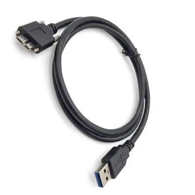 Durable USB 3.0 Male to Micro B Male Industrial Camera Cable Cord With Screws B - Bild 1 von 4
