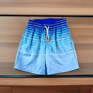 Cat & jack Blue Stripe Swimsuit Boys Size Medium 8 - Picture 1 of 5