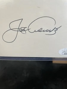 Joe Adcock Signed Index Baseball Card JSA Autograph Atlanta Braves - Picture 1 of 3