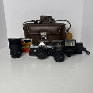Asahi Pentax MX silber analoge Kamera SMC M 40mm 1:2.8 Objektiv PLUS EXTRA OBJEKTIV/EXTRAS! - Bild 1 von 15