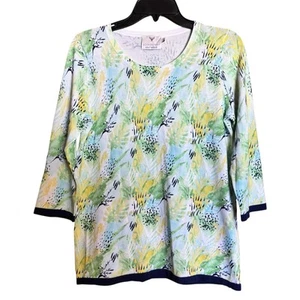 Maglione maglia Edimburgo medio multicolore arte artistica da indossare maglione cotone - Foto 1 di 9