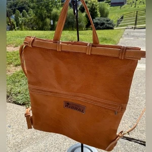Ibral Ledertasche Herren hellbraun - Bild 1 von 3