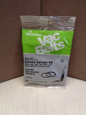 2 New Vacuum Cleaner Belts Eureka Upright RD 600 1400 1900 2000 2100 4000 5000 - Image 1 of 4