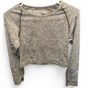 Victoria Secret Pink Seamless Grey Crop Top - Picture 1 of 4