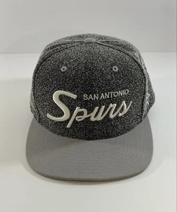 San Antonio SPURS Mitchell & Ness SNAPBACK Ball Cap Black Gray - Picture 1 of 8