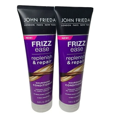 Lote de 2 acondicionadores nuevos John Frieda Frizz fácil de reponer y reparar 8,45 OZ Foto 1 de 2