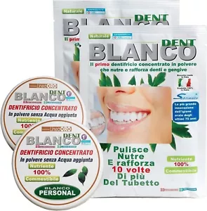 Blanco Dent Zahnpasta natürliches Bleaching-Pulver 2 Nachfüller Blancodent - Bild 1 von 1