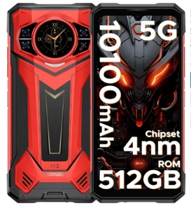 DOOGEE S200 Plus 5G Rugged Phone 2025,4nm D7300 CPU,32GB+512GB Android 14 RED - Picture 1 of 13