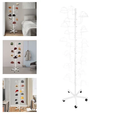 Metal Hats Display Stand Hat Storage Stand with 25 Hooks Hat Display Stand - Image 1 of 4
