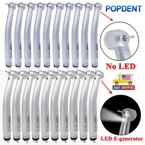 1-10Pcs POPDENT Dental (LED E-generator) High Speed Handpiece 4Hole NSK Style
