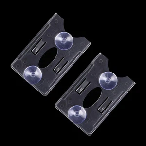 2pcs Transparent Card Holder For Vehicle Car Windshield Card Holder Accessories - Picture 1 of 12