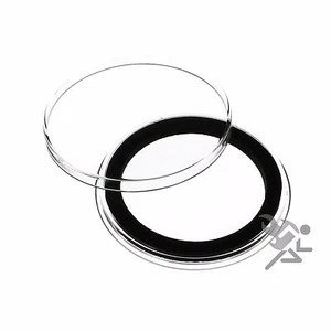 Air-Tite 38mm Black Ring Coin Capsules for 1oz Morgan Silver Dollar 10 Pack - Picture 1 of 4