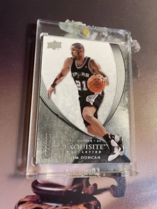 2007-08 Upper Deck Exquisite Tim Duncan base card #13 #d/225 RARE! Spurs HOF - Picture 1 of 3