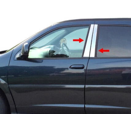 Se adapta a Buick Rendezvous 2002-2007 4 piezas moldura de poste de pilar de acero inoxidable Foto 1 de 1