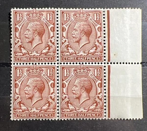 Gr. Britain -( Pencf Error) MNH. Block of 4 - 1x Sc # 161a and 3 x Sc # 161. - Picture 1 of 4