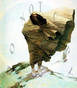 ANTIQUE REPRODUCTION 8X10 PHOTOGRAPH PRINT N C WYETH TITLED WINTER - Picture 1 of 1