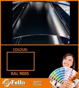 FELLO Peintures en poudre - RAL 9005 Noir foncé structure grossière 5KG - Imagen 1 de 1