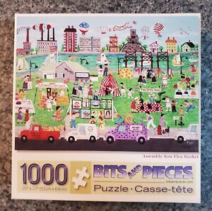 Bits and Pieces ASSEMBLY ROW FLEA MARKET 1000 piece puzzle COMPLETE