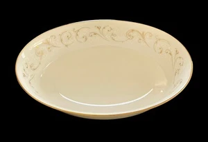 Vintage Noritake Duetto 6610 Oval Vegetable Bowl 9-5/8” Gold Trim Excellent - Picture 1 of 6