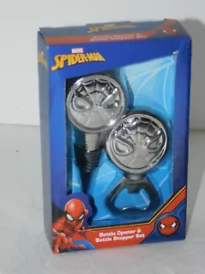 Spider Man Flaschenöffner & Flaschenstopper Set Metall Marvel Man Höhle GIF - Bild 1 von 6