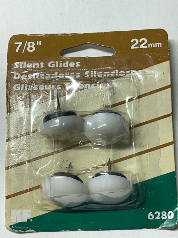 Deslizadores para muebles Waxman Consumer Group 6280 7/8 pulgadas clavados - 4 unidades Foto 1 de 1