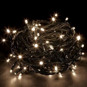 Kinder SAFE warmweiß Weihnachten LED Feenlichter 100-500LED + 10M Blei, 8H Timer