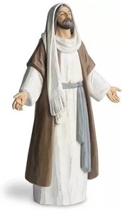 Jesus Christ Statue with Open Arms, Hand Painted Saint Statue Religious Modern - Picture 1 of 5