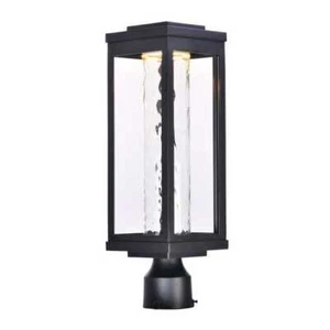 Salon LED 1-Light 1-Light Outdoor Pole/Post Mount in Black - Picture 1 of 2