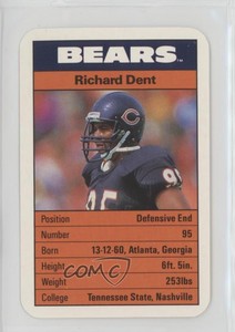 1987 Ace Fact Pack Chicago Bears Richard Dent HOF
