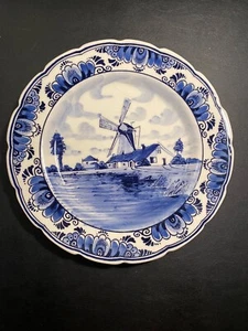 Verkaufe aus Nachlass einen Delfter Porzellan Teller Durchmesser 22 cm - Bild 1 von 2