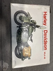 Bullmark 1/9 Harley Davidson WLA 45 Military Motorcycle Army Vintage Model Kit - Picture 1 of 11