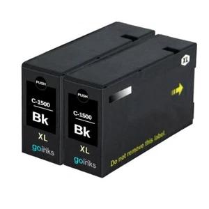 2 Noire Cartouches d'encre d'imprimante pour Canon MAXIFY MB2150 MB2350 MB2755 - Photo 1/6