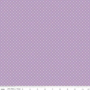 1/4 Yard 9”x42” Riley Blake Swiss Dot (Printed) Lavender Purple Quilt Cotton - Picture 1 of 1